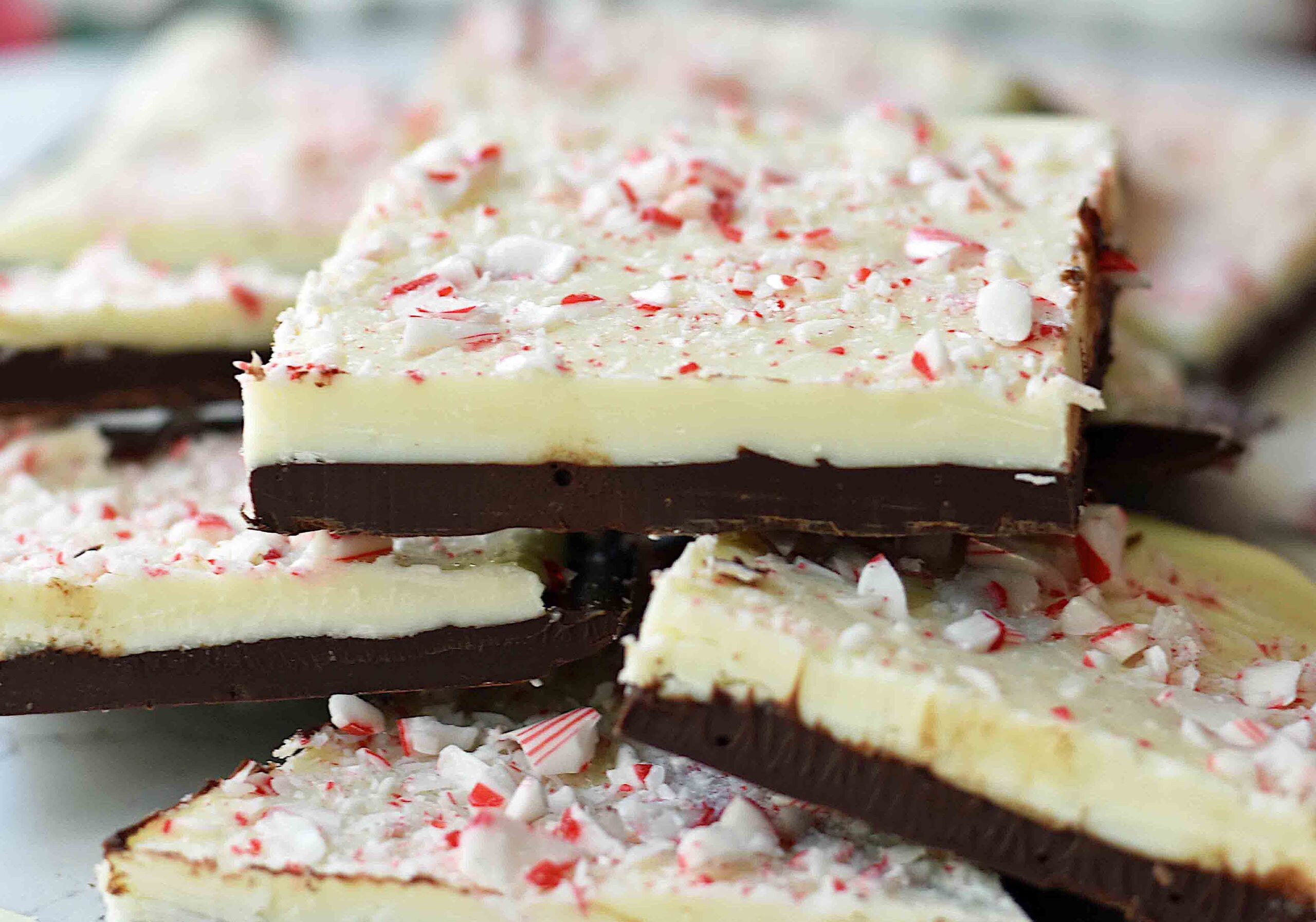 Chocolate Peppermint Bark Bars