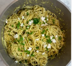 Mexican Green Spaghetti with Chicken