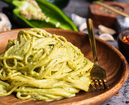 chile poblano spaghetti