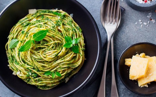 pasta con salsa verde