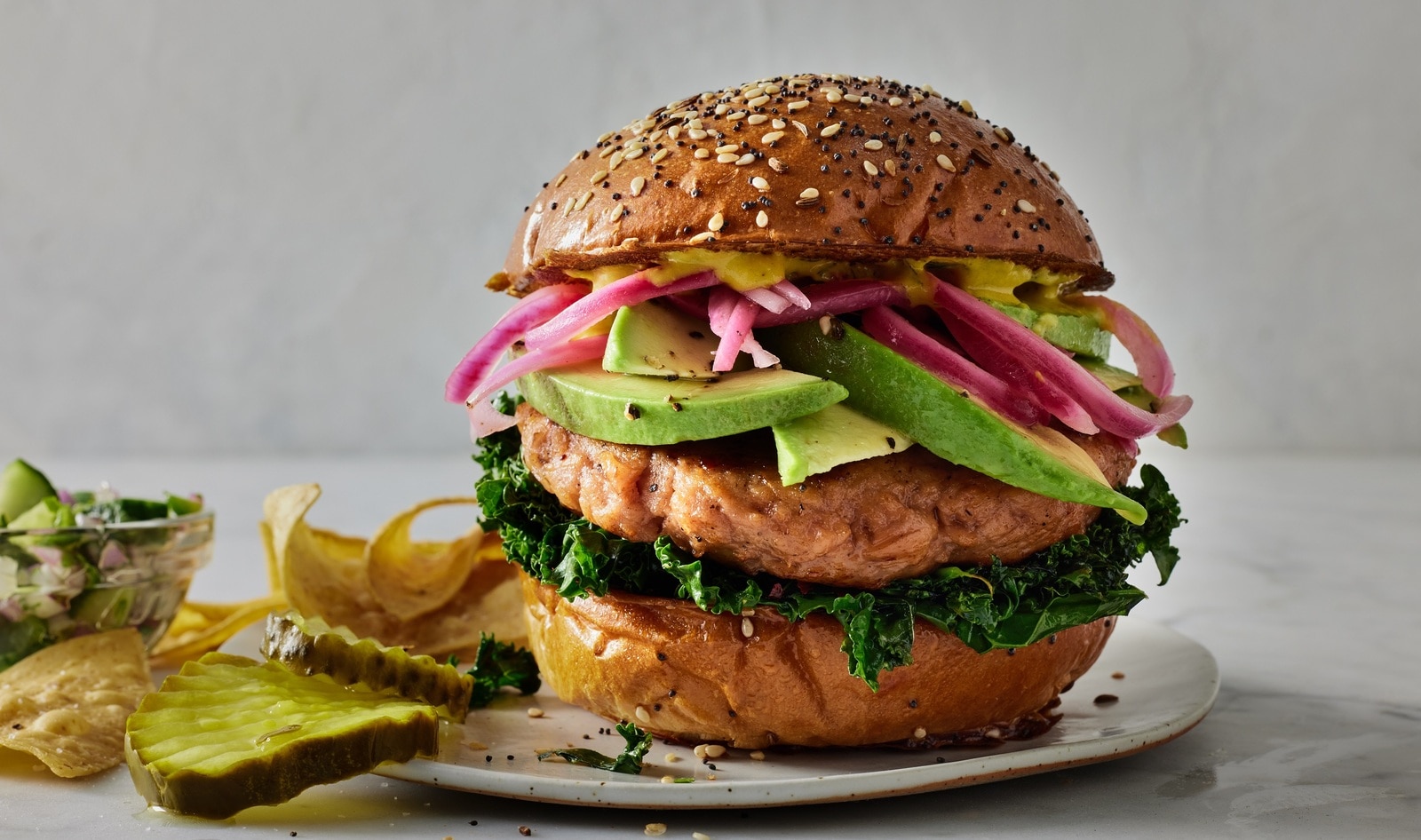 Vegan Salmon Burgers: