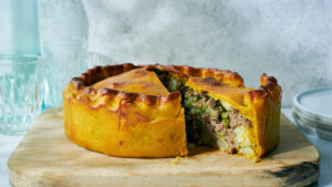 make ahead vegan samosa shepherd's pie