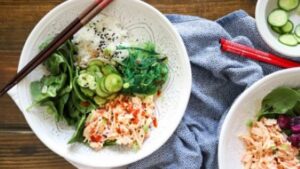 spicy crab poke bowl