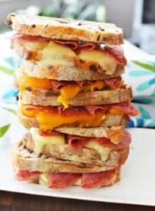 cheese mustard sandwich