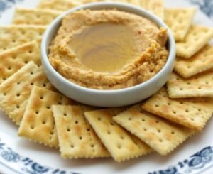 hummus and crackers