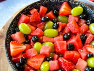 fruit salad with watermelon